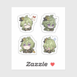 Collei Genshin Impact 4-pack Stickerark Klistermärken