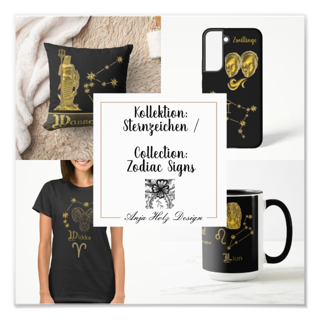 Collektion Zodiac Signs - Fototryck (Framsidan)
