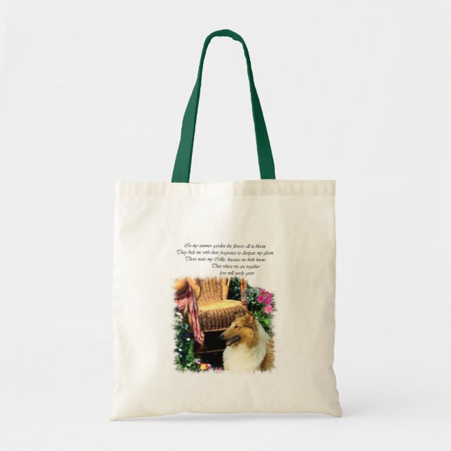 Collie Art Gifts Rough Sable Tygkasse (Framsidan)