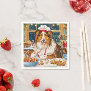 Collie Helgdag Baking: God jul Pappersservett