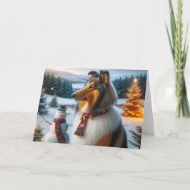 Collie Holiday  Card Kort