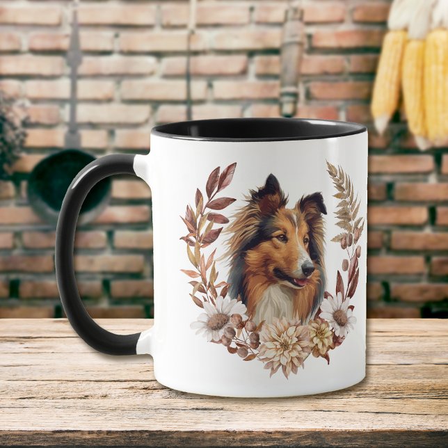 Collie Hund Autumn Wandee Mugg (Skapare uppladdad)