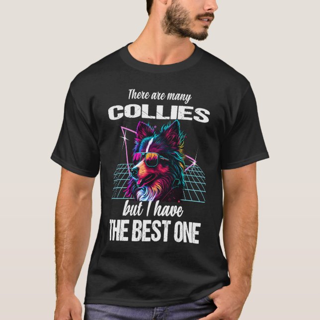 Collie Hund Collies 1 T Shirt (Framsida)