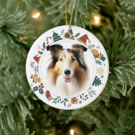 Collie Hund jul Bilder Wandee Julgransprydnad Keramik