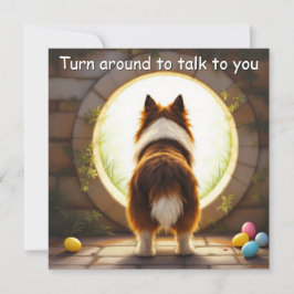 Collie hund - med Namn Julkort