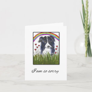 Collie Hund Pet Sympathy Card Kort
