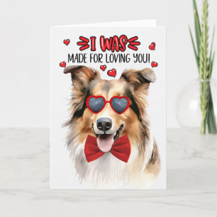 Collie Hund tillverkad för att övertala dig Valent Helgkort