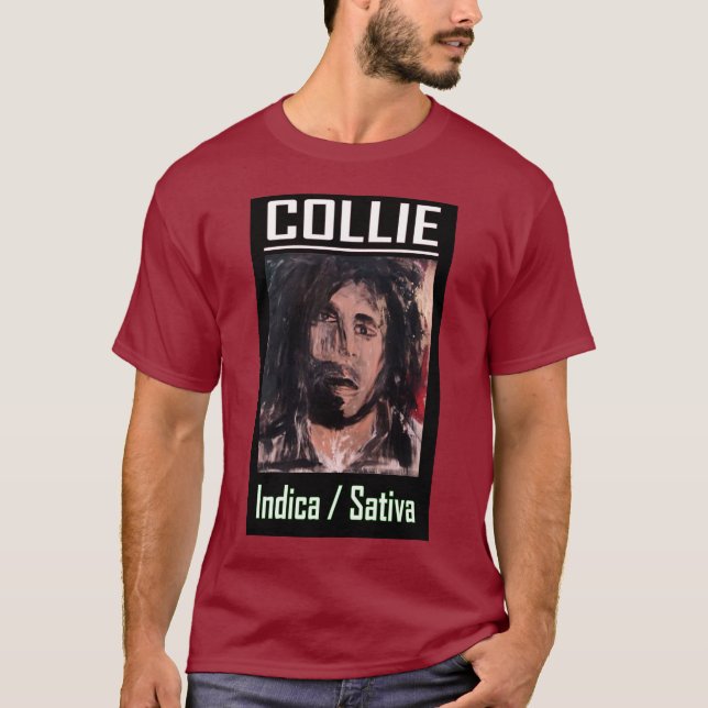 COLLIE INDICA SATIVA T-SHIRT (Framsida)
