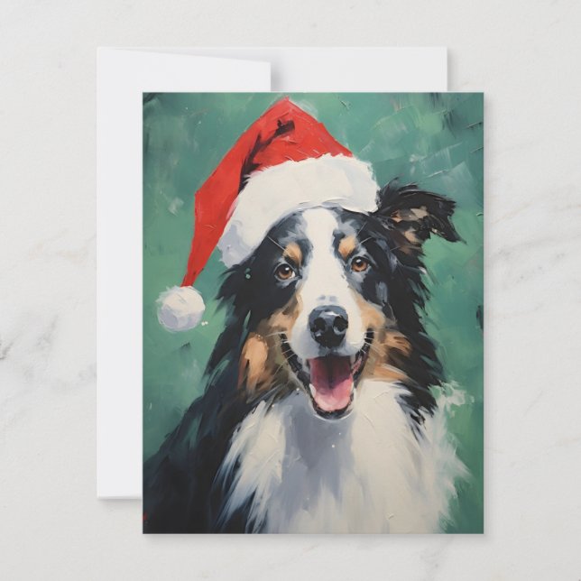 Collie jul julkort (Framsida)