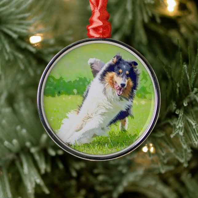 Collie Julgransprydnad Metall (Träd)