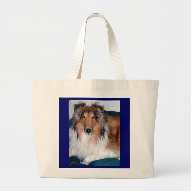 COLLIE KÄRLEK BAG JUMBO TYGKASSE (Framsidan)