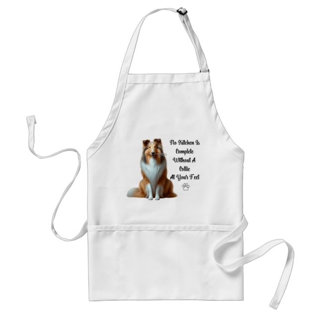 Collie Kitchen Apron Förkläde (Framsidan)