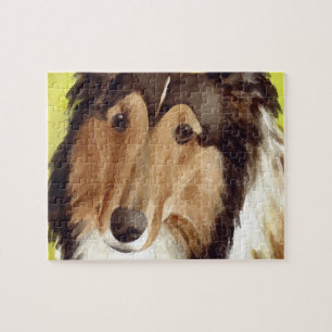 Collie konst pussel