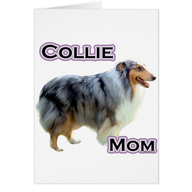 Collie Mamma 4 Hälsningskort (Framsidan)
