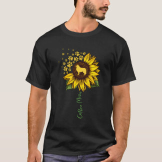 Collie Mamma Solrosrough Collie Gifts Hund Mamma M T Shirt