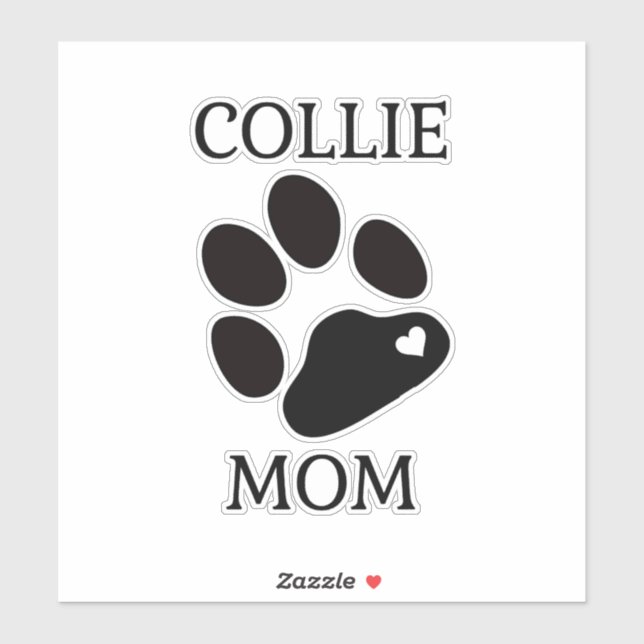 Collie Mom Klistermärken (Ark)