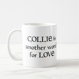 collie ord kaffe mugg