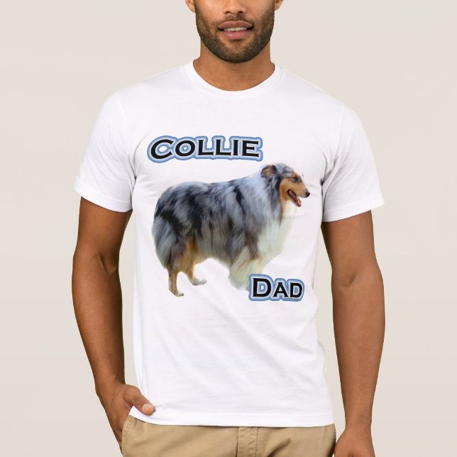 Collie Pappa 4 Tee Shirt (Framsida)