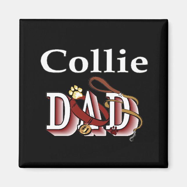 Collie pappa Magnet (Framsidan)