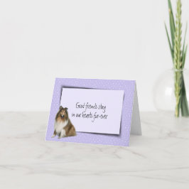 Collie Pet Loss Sympathy Kort