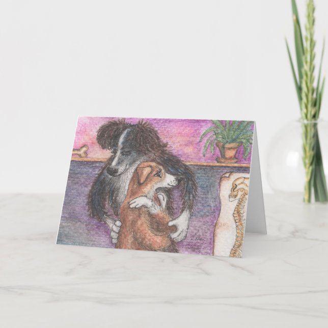 Collie-practor, Gräns Collie Chiropractor Blank Kort (Framsida)