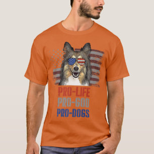 Collie Pro Life Pro God Pro Hundar Premium T Shirt
