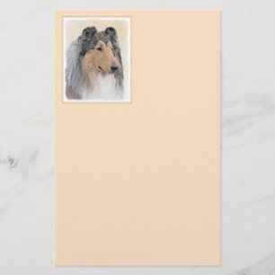 Collie (rå) - Cute Original Hund Art Brevpapper