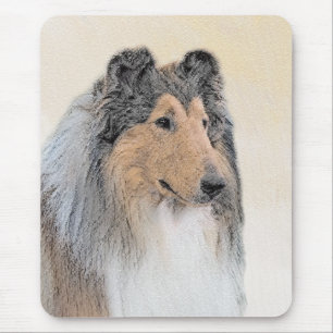 Collie (rå) - Cute Original Hund Art Musmatta