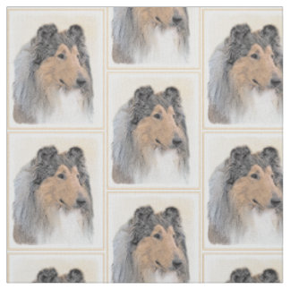 Collie (rå) - Cute Original Hund Art Tyg