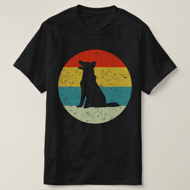 collie retro vintage silhouette 70s t shirt (Design framsida)