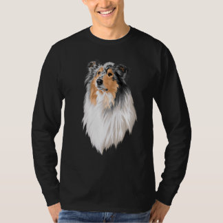 Collie Rough Collie Cute Hund Long Hair T Shirt