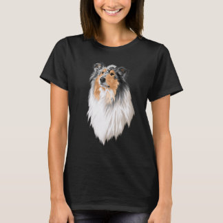 Collie Rough Collie Cute Hund Long Hair T Shirt