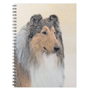 Collie (rough) Painting (grov) - Cute Original Hun Anteckningsbok
