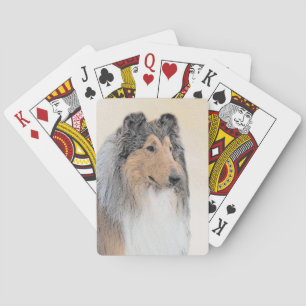 Collie (rough) Painting (grov) - Cute Original Hun Casinokort