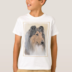 Collie (rough) Painting (grov) - Cute Original Hun T Shirt