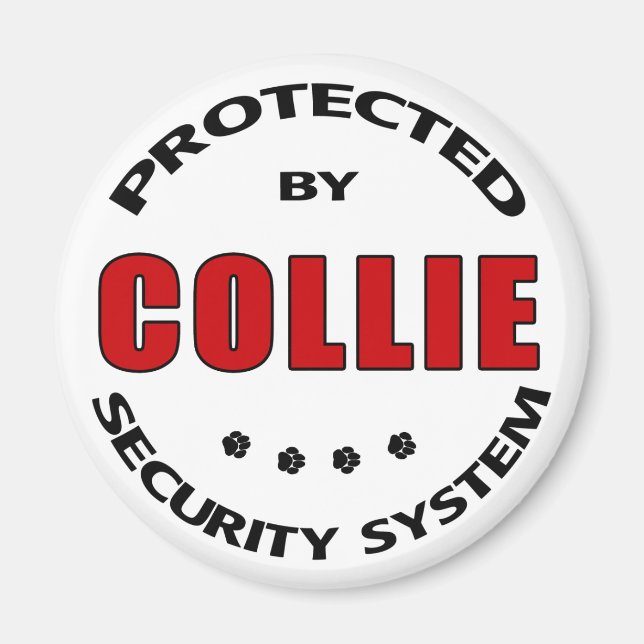 Collie Security Magnet (Framsidan)