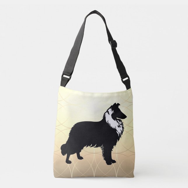 Collie Silhouette Axelväska (Framsida)