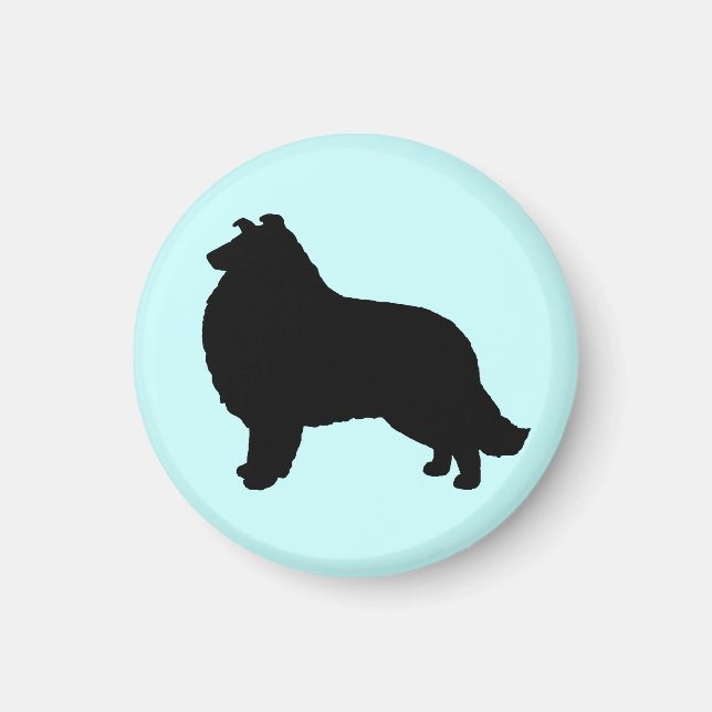 Collie Silhouette Magnet (Framsidan)