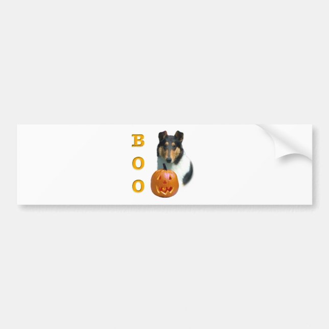 Collie (slät) Boo Bildekal (Framsidan)