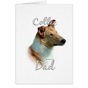 Collie (slät) Pappa 2 Hälsningskort
