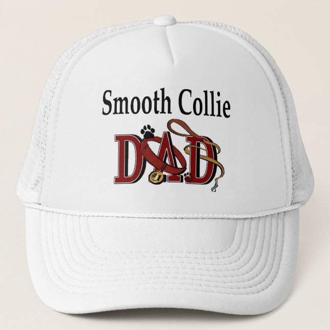 Collie Smooth Pappa Hat Truckerkeps (Framsida)