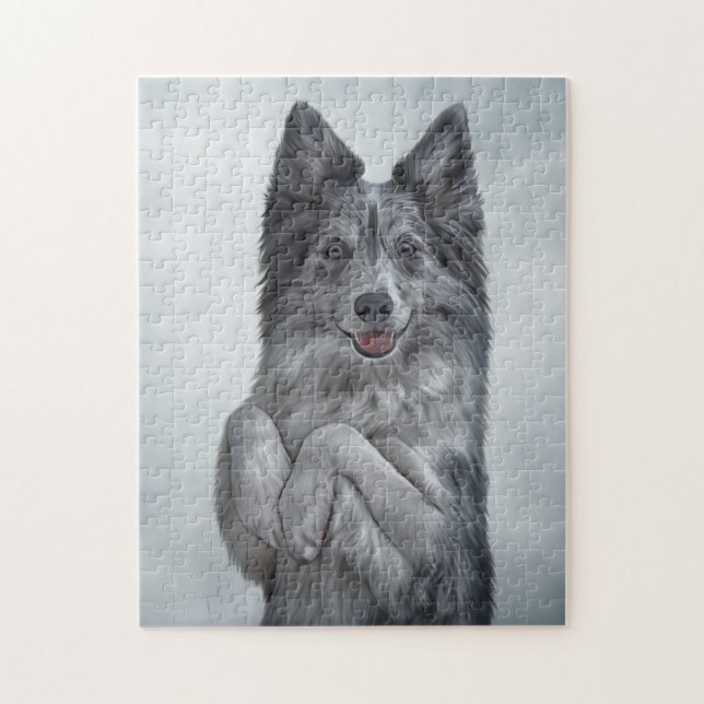 Collie teckning Hund aveln Gräns Pussel (Vertikal)