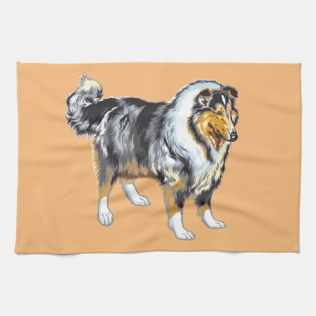 collie towel kökshandduk (Horisontell)