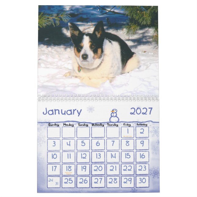 Colliekalender för 2011 gräns kalender (Jan 2027)