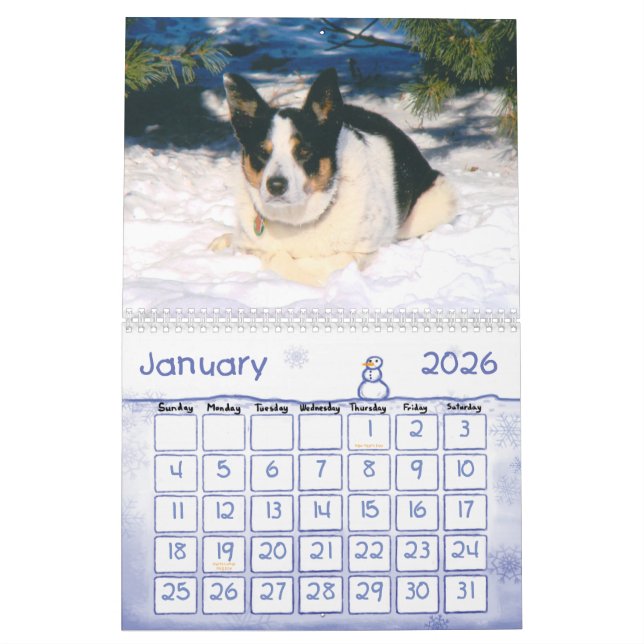 Colliekalender för 2011 gräns kalender (Jan 2026)