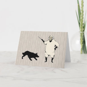 Collien Notecard för hundHerder~A gräns Kort