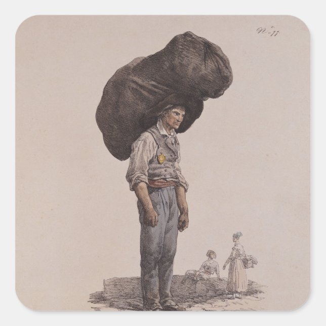 Collier Fyrkantigt Klistermärke (Framsida)