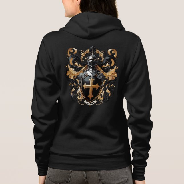 Collier Jackar om Arm Women's Hoodie T Shirt (Baksida)