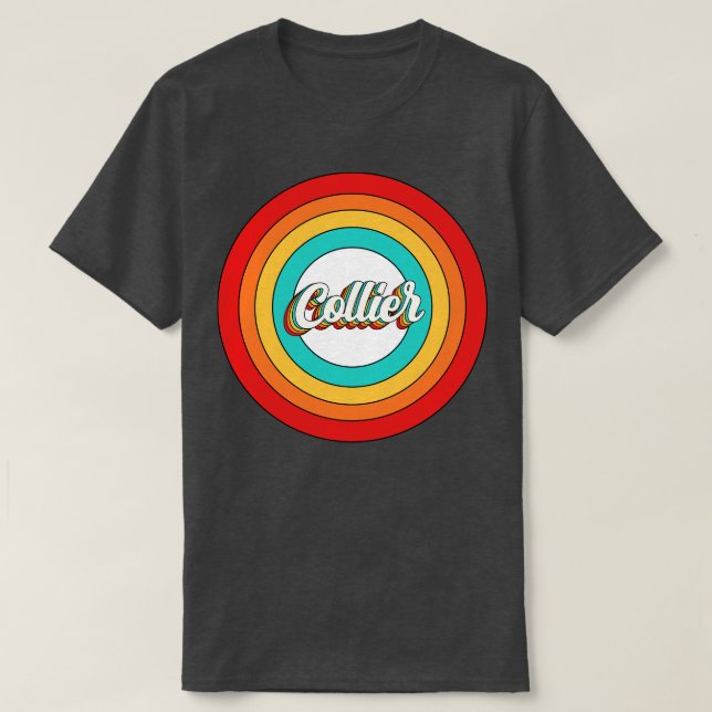 Collier Namn Shirt Vintage Collier Circle T (Design framsida)
