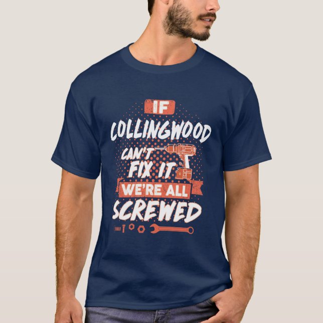 COLLINGWOOD-skjorta, COLLINGWOOD t shirt manar-kvi (Framsida)